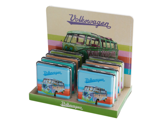 Zigarettenetui "Volkswagen" für 20 Zig., mit Gummiband, 8er Display