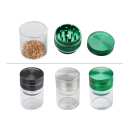"Champ High" Storage Grinder (Mit Aufbewahrungsbehälter) 3-tlg., 3-fach sortiert, Ø 4 cm