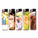 Elektrofeuerzeuge "Tiny Animals", Piezo, 50er...