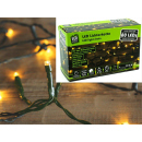 Outdoor Lichterkette 80 LED, grünes Kabel m.Timer,...