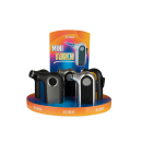 Metallfeuerzeuge "Mini Torch" Blaue Flamme, 5er Display