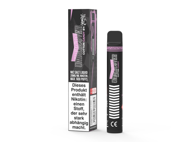 Undercover - Cotton Candy (Zuckerwatte) - E-Shisha - 20mg - 600 Züge