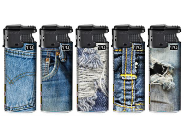 Sturmfeuerzeuge "Blue Jeans" 50er Display