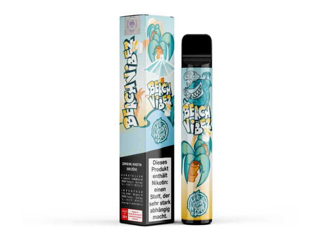 187 Strassenbande - Beach Vibez (Fruchtiger Mix aus Zitrone, Limette, Orange und Erdbeere) -  E-Shisha - 20 mg - 600 Züge