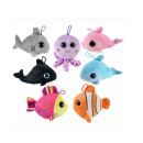 Pl&uuml;sch Meerestiere mit Glitzeraugen, ca. 14-17...