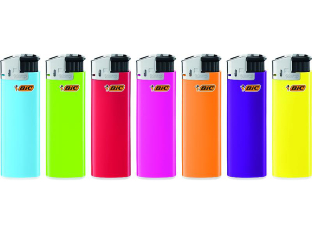 BIC Maxi Electronic Lighters "Neutral", 50p Display