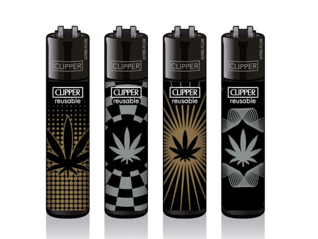 Clipper Large GOLD & SILVER LEAVES, 48er Display