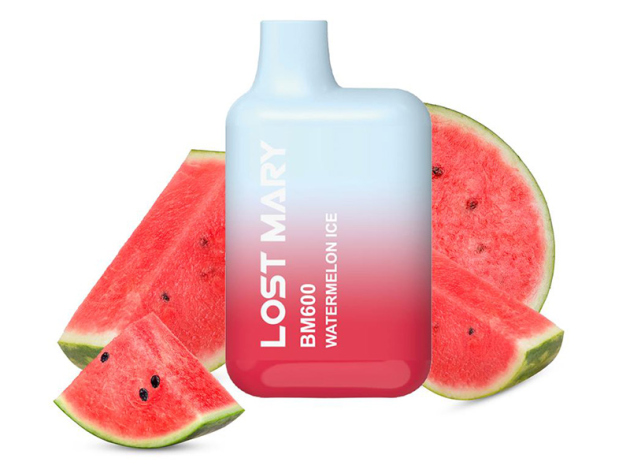 Lost Mary BM600 "Watermelon Ice" (Wassermelone, Eis) E-Shisha - 20mg - ca. 600 Züge