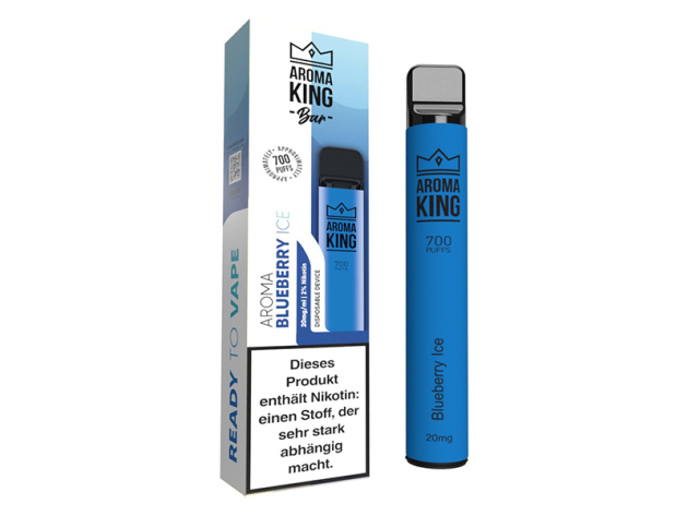 Aroma King - "Blueberry Ice" (Blaubeere, Eis) - E-Shisha - Nikotinsalz 20mg - 700 Züge