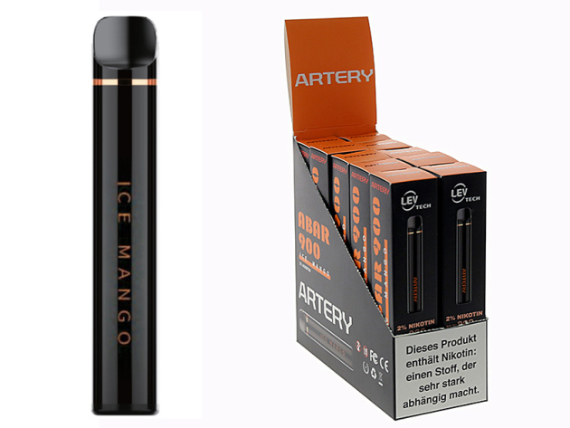 Artery ABAR-900 "ICE MANGO" (Mango) - E-Shisha - 20 mg - 600 Züge