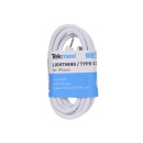 Tekmee Ladekabel USB-C auf Lightning, 1m, lose