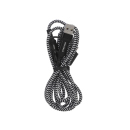 Tekmee Ladekabel USB / USB-C auf alles, 4-in-1, Textilkabel, 1 m