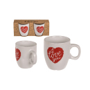 Becher - Set  "I Love You", 2er Pack