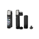 STAX Stash Lighter Reibradfeuerzeuge mit Versteck, 40er Display, "Skulls"