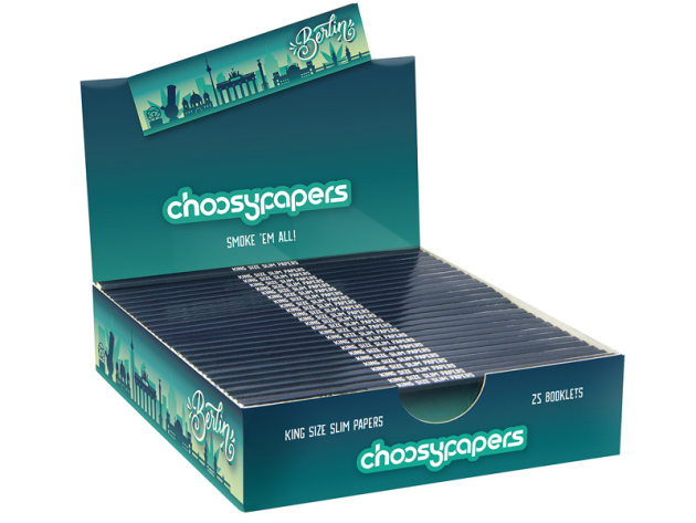 Choosypapers King Size Slim "Berlin Skyline", 108x44mm, 25 Hefte je 32 Blatt