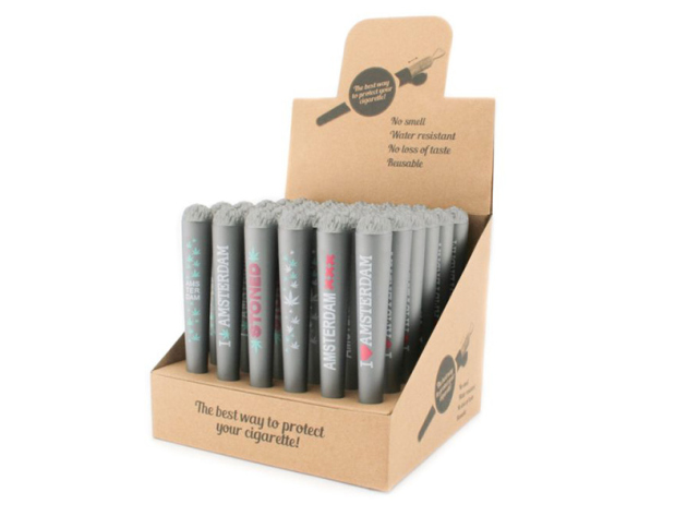 Joint Tubes Hüllen "Amsterdam" Silver mit weißer Schrift - 36er Display