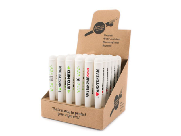 Joint Tubes Hüllen "Amsterdam" Weiß Stoned - 36er Display