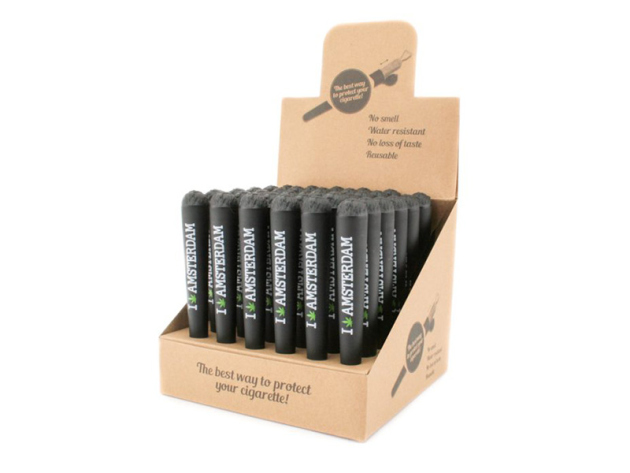 Joint Tubes Hüllen "I weed Amsterdam" Schwarz; 36er Display