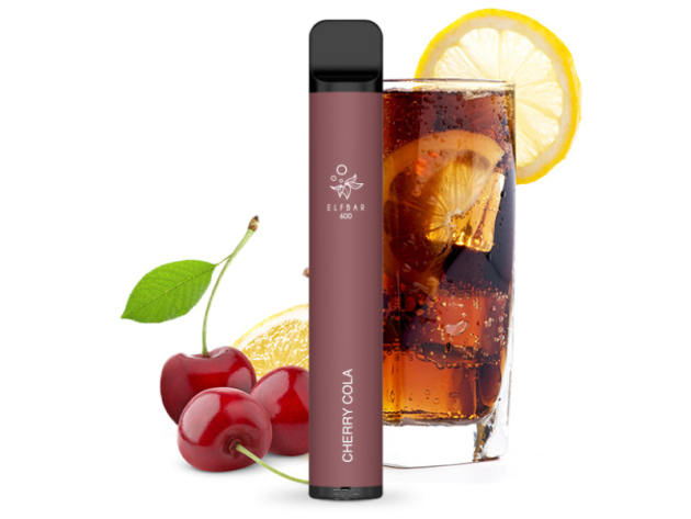 ELFBAR 600 - "Cherry Cola" (Kirsche, Cola) - 20 mg - ca. 600 Züge, mit Kindersicherung