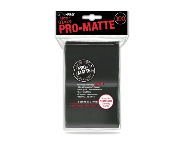ULTRAPRO - Black (Schwarz) Pro-Matte Sleeves (100)