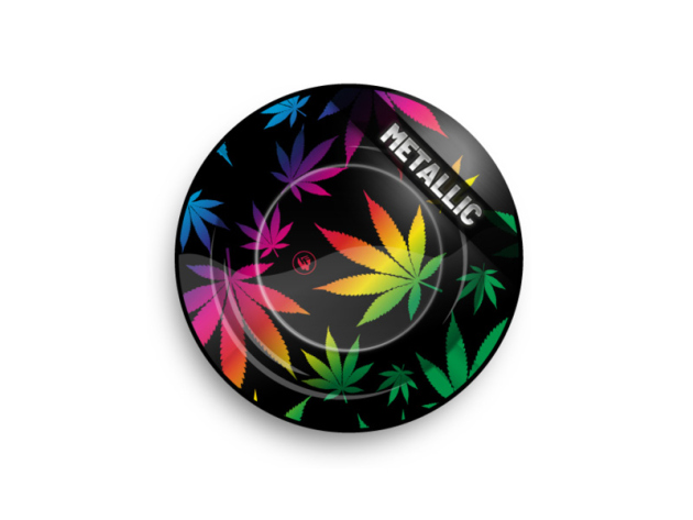 Aschenbecher "Leaves Gradient" aus Metall, Ø 14 cm