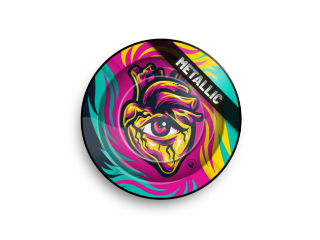 Aschenbecher "Hearts 3/4" aus Metall, Ø 14 cm