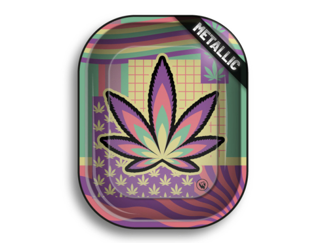 Metall Drehunterlage "Leaves 36 4/4", 18,0 x 12,5 cm, einzeln