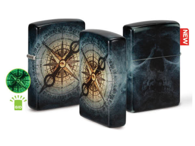 Zippo Feuerzeug - Compass Ghost 540° - Glow in the Dark