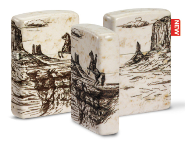 Zippo Feuerzeug - Wild West Scene 540°