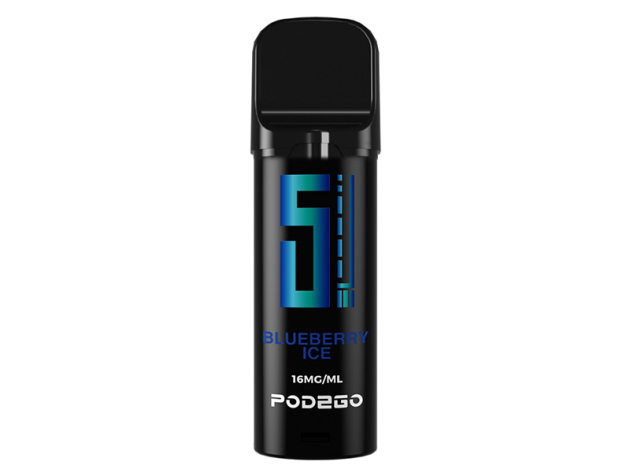 5EL Pod2Go - Blueberry Ice (Blaubeere, Eis) - E-Shisha - 16mg - einzeln