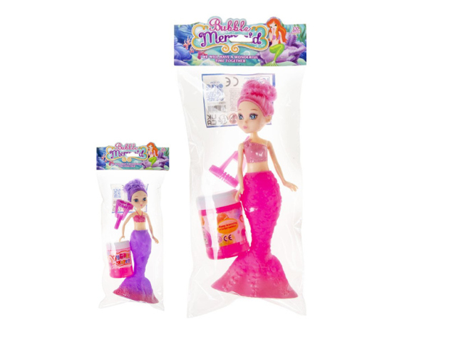 Meerjungfrau mit Seifenblasen, 2-fach sortiert, einzeln