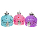 Puppen Kronenbox mit Puppe, 3-fach sortiert, 9er Display