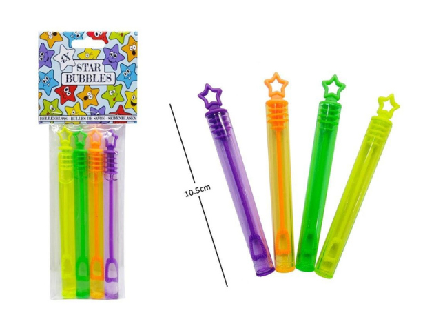 Seifenblasen, Sterne, 4-er Blister