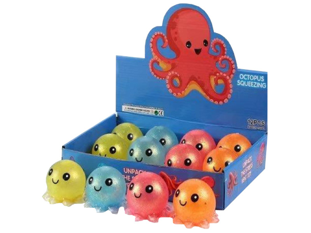 Quetschball "Octopus" 12er Display