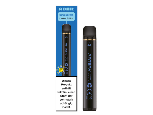 Artery ABAR-900 "BLUEBERRY" (Blaubeere) - E-Shisha - 20 mg - 600 Züge