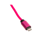 Ladekabel USB auf Lightning, Typ C oder Micro, sortiert, ca. 1 m, regenbogenfarbig, 30er Display