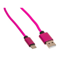 Ladekabel USB auf Lightning, Typ C oder Micro, sortiert, ca. 1 m, regenbogenfarbig, 30er Display