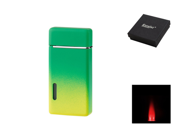 Sturmfeuerzeug "Rainbow" Eurojet Turbo, grün/gelb,