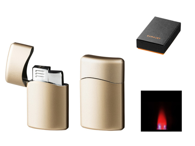 Sturmfeuerzeug Eurojet Turbo, goldfarben matt