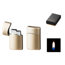 Meatllfeuerzeug Softflame, goldfarben matt