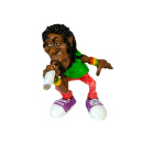 Polyresin Figur "Rastaman", mit Joint,...