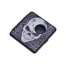 Zigarettenetui "Skull" für 20 Zig., mit Gummiband, mit eingeb. Flaschenöffner, 3-fach sortiert, 12er Display