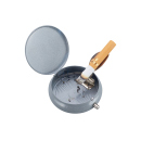 Taschenascher "Silber/Blau/Schwarz", 3-fach sortiert, 12er Display