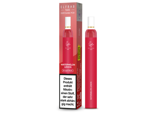 ELFBAR T600 - Watermelon Lemon (Wassermelone, Zitrone ) - E-Shisha - 20mg - 600 Züge
