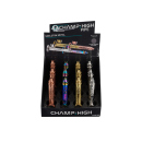 Handpfeife "Skelett", metall, Länge 9,5 cm, 4-fach sortiert, 12er Display