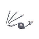Tekmee Ladekabel 4-in-1, USB auf Type-C, 1.5A/2.0A, 1 m