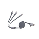 Tekmee Ladekabel 4-in-1, USB auf Type-C, 1.5A/2.0A, 1 m