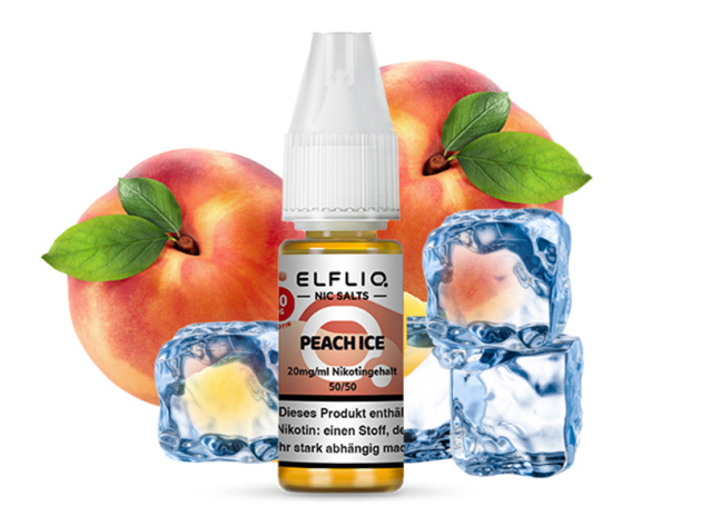 ELFBAR Elfliq - Peach Ice (Pfirsich, Eis) - Liquid - 20 mg/ml - 10 ml
