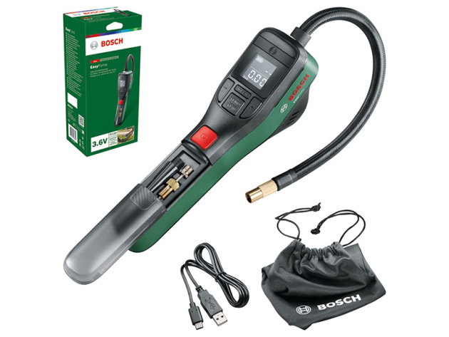 Bosch elektr. Luftpumpe; Mini Kompressor; 3,0 Ah Akku, 150 PSI; 10,3 bar, wiederaufladbar, UVP: 79,69 Euro