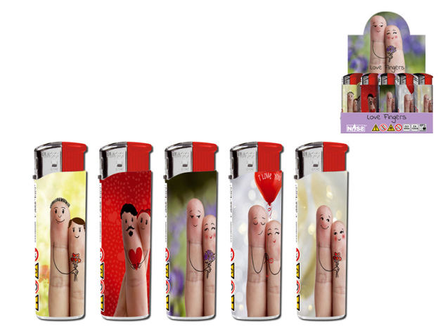 Elektrofeuerzeuge "Love Fingers", 50er Display